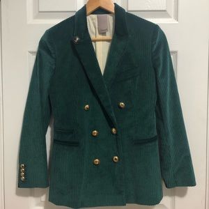 New. Free People velvet wide corduroy blazer